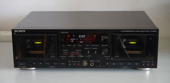 Click for more pictures! Sony TC-WR820 Double Cassette Deck